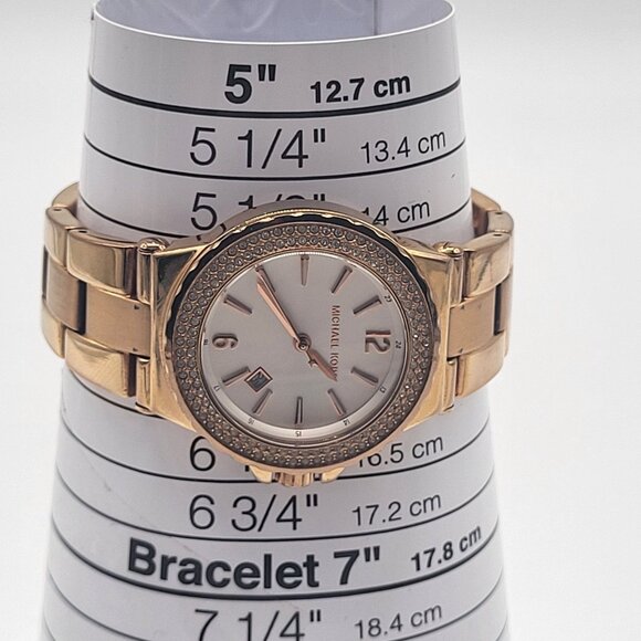 Michael Kors Women's Ritz MK5921 Rose Gold Stainless-Steel Quartz Watch - Picture 13 of 13